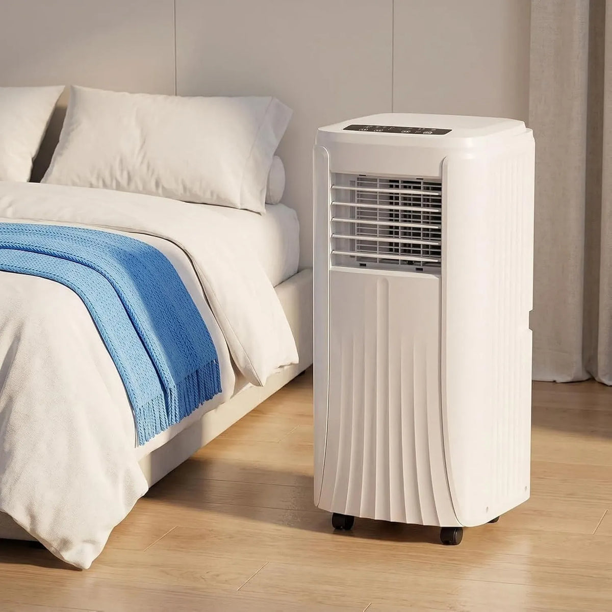 GIOFEOIK klimatyzator przenośny, 4-in-1 klimatyzator, cichy, 7000 Btu, przenośny klimatyzator 12000 BTU 4-en-1