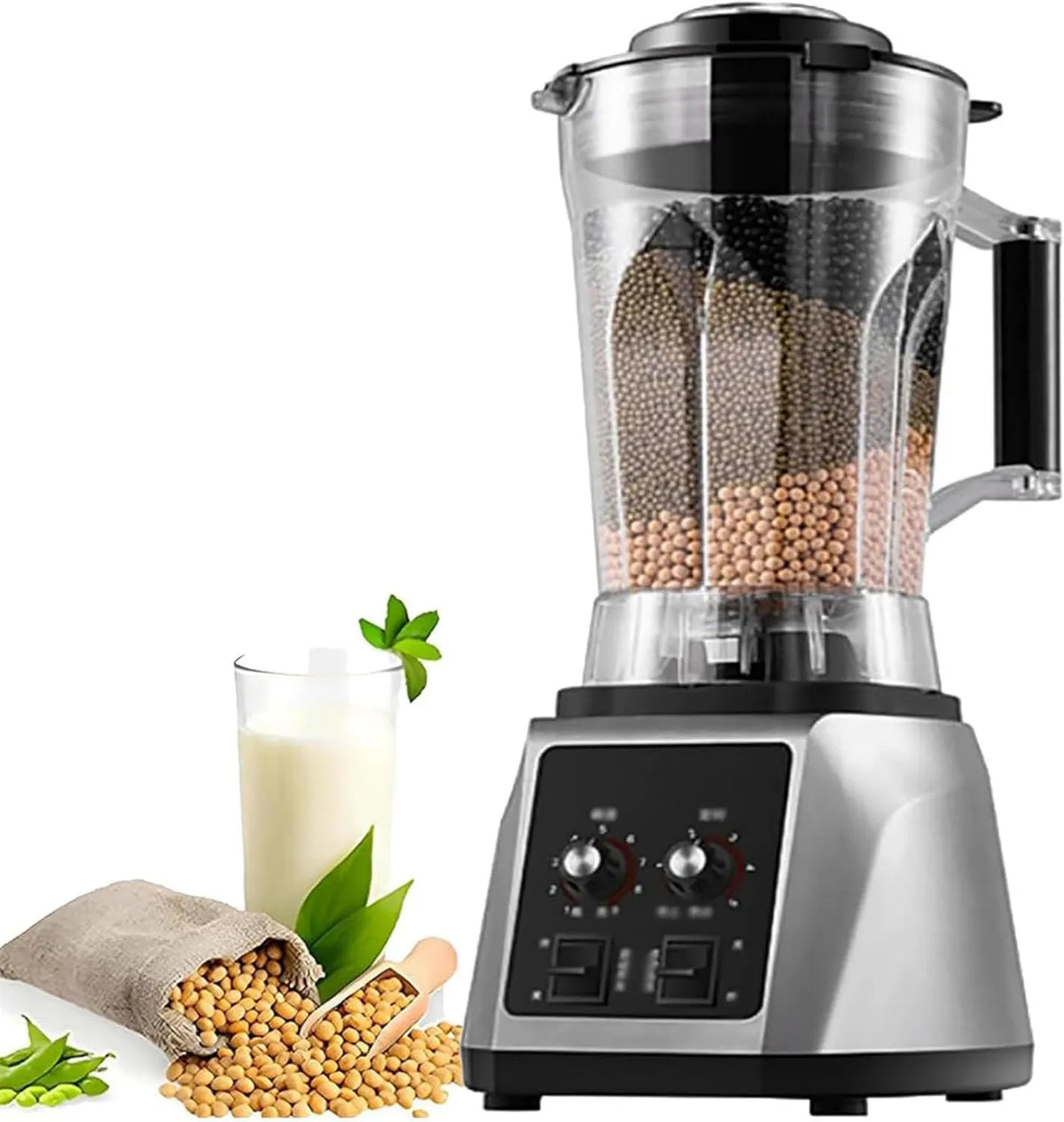 Generic blender kielichowy, Mikser, 6 l, 2200 W, mikser 48000 obr./min, Profesjonalny, 9 Poziom kontroli, Maszyna do mleka Soja 6 l, 8 Ostrza