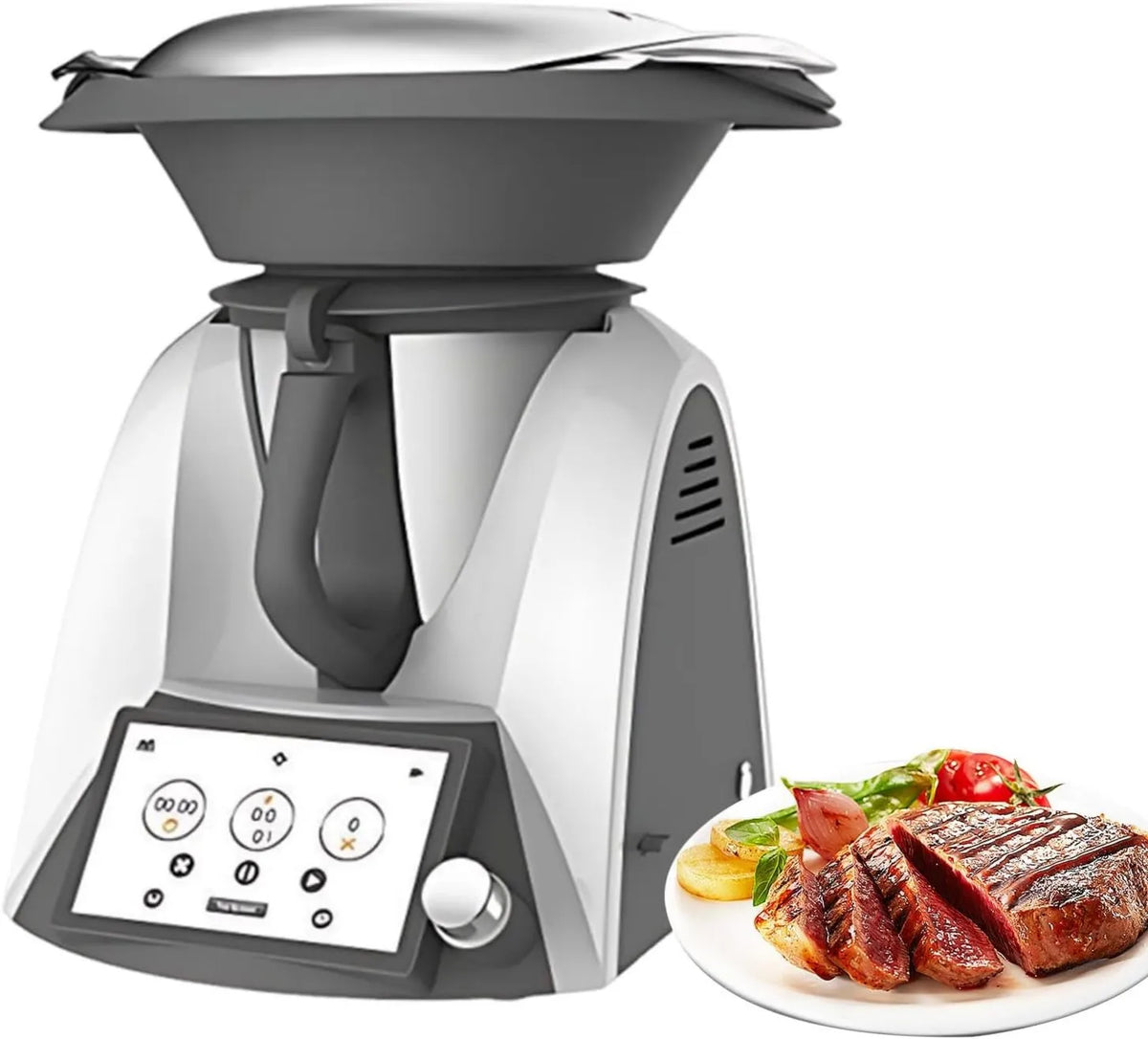 KAIKAFEI robot kuchenny, 3 l, dotyk, WiFi, para, para i próżni, 3 l miska