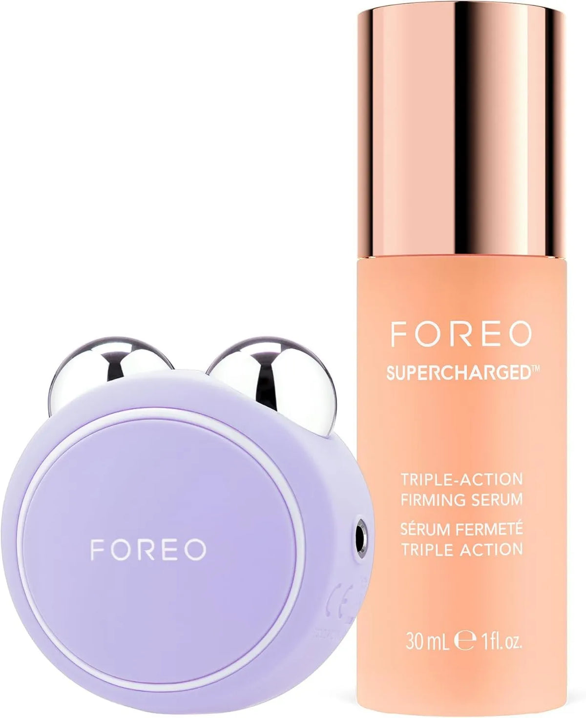 FOREO, Mini + Serum soling potrójne działanie NADZORU 30 ml Zestaw