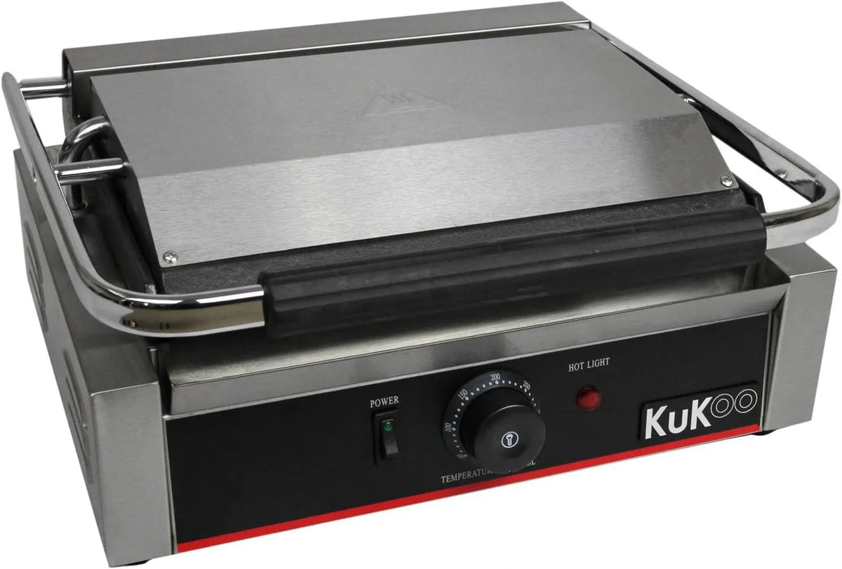KuKoo, Prasa, Szczotka, Grill, Panini grill i croquemons, 2200 W, 50 do 300°C, Profesjonalne, Restauracja, Stal nierdzewna