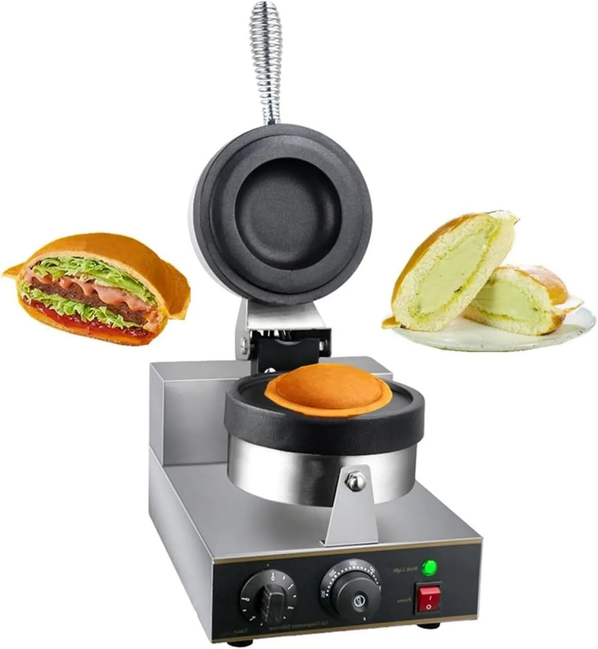Générique gofrownica / opiekacz, Elektryczny grzejnik, 50 do 300°C, Profesjonalne, Non- stick Hamburger Press, Generic UFO Burger maszyna