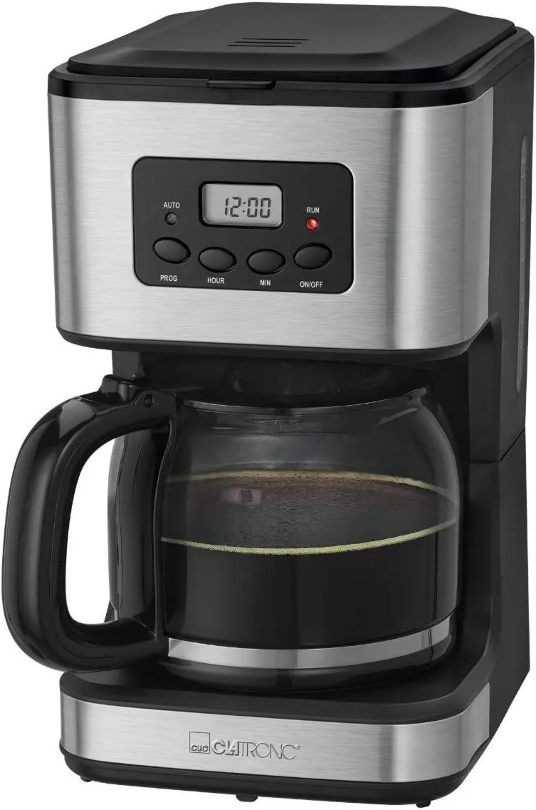 Clatronic, KA 3564 elektryczny ekspres do kawy, 1, 5 l, licznik, stal nierdzewna