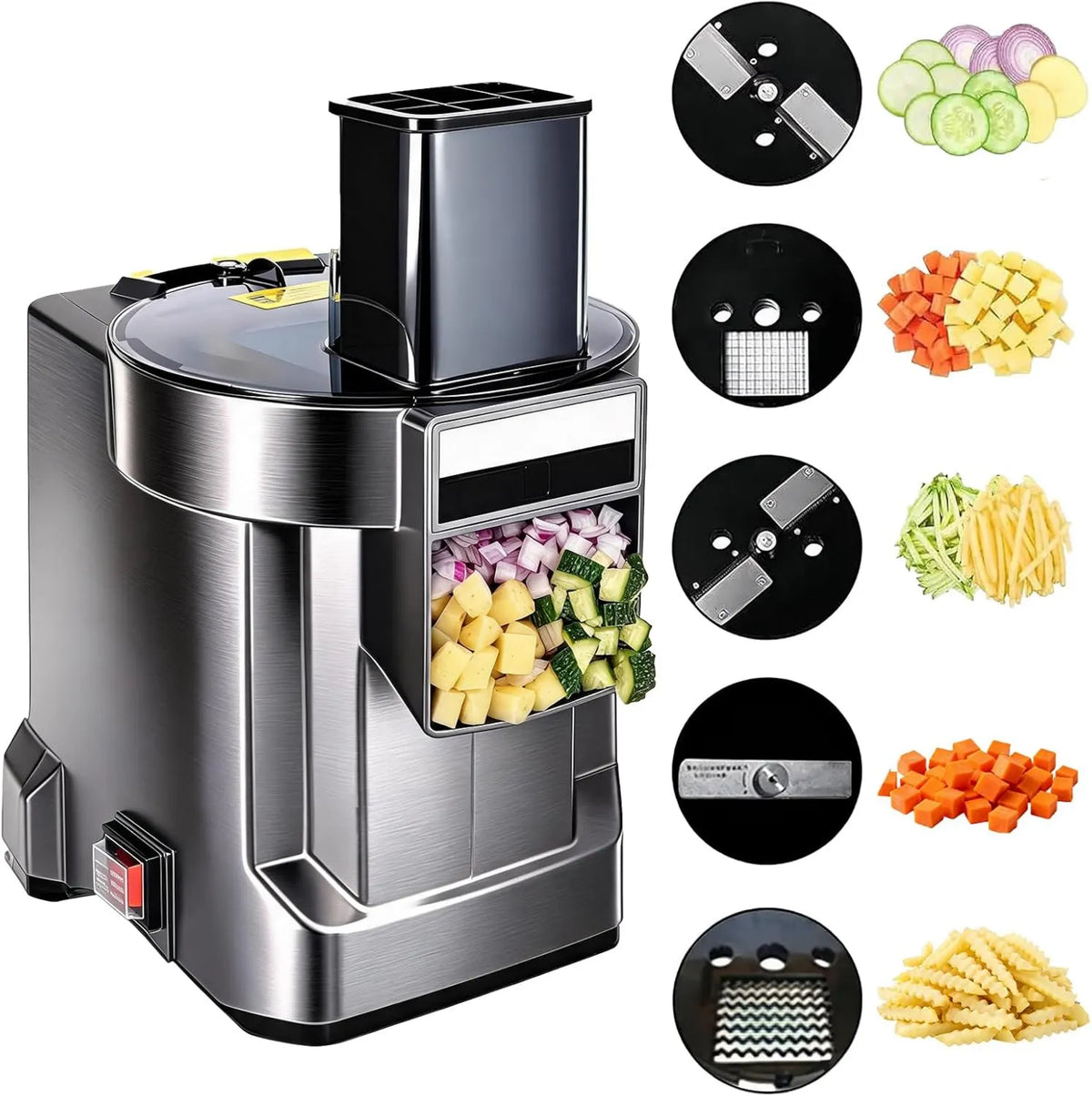 Mocoli, Marchew Cebula i Ogórki, 100 w Wielofunkcyjny elektryczny Fruit Cup profesjonalny wyposażony w 4 Ostrza ze stali nierdzewnej dla jabłek ziemskich