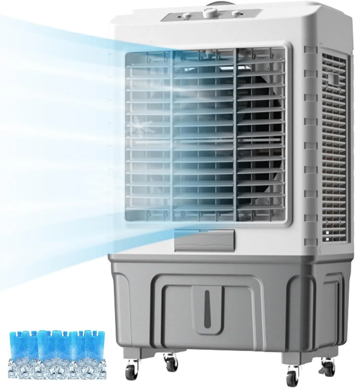 Generic, Klimatyzator, do użytku na zewnątrz, industrial, 3 prędkości, oscylacja, tłumik, 3 Speedy i kryształy lodu dla zewnątrz wydajne