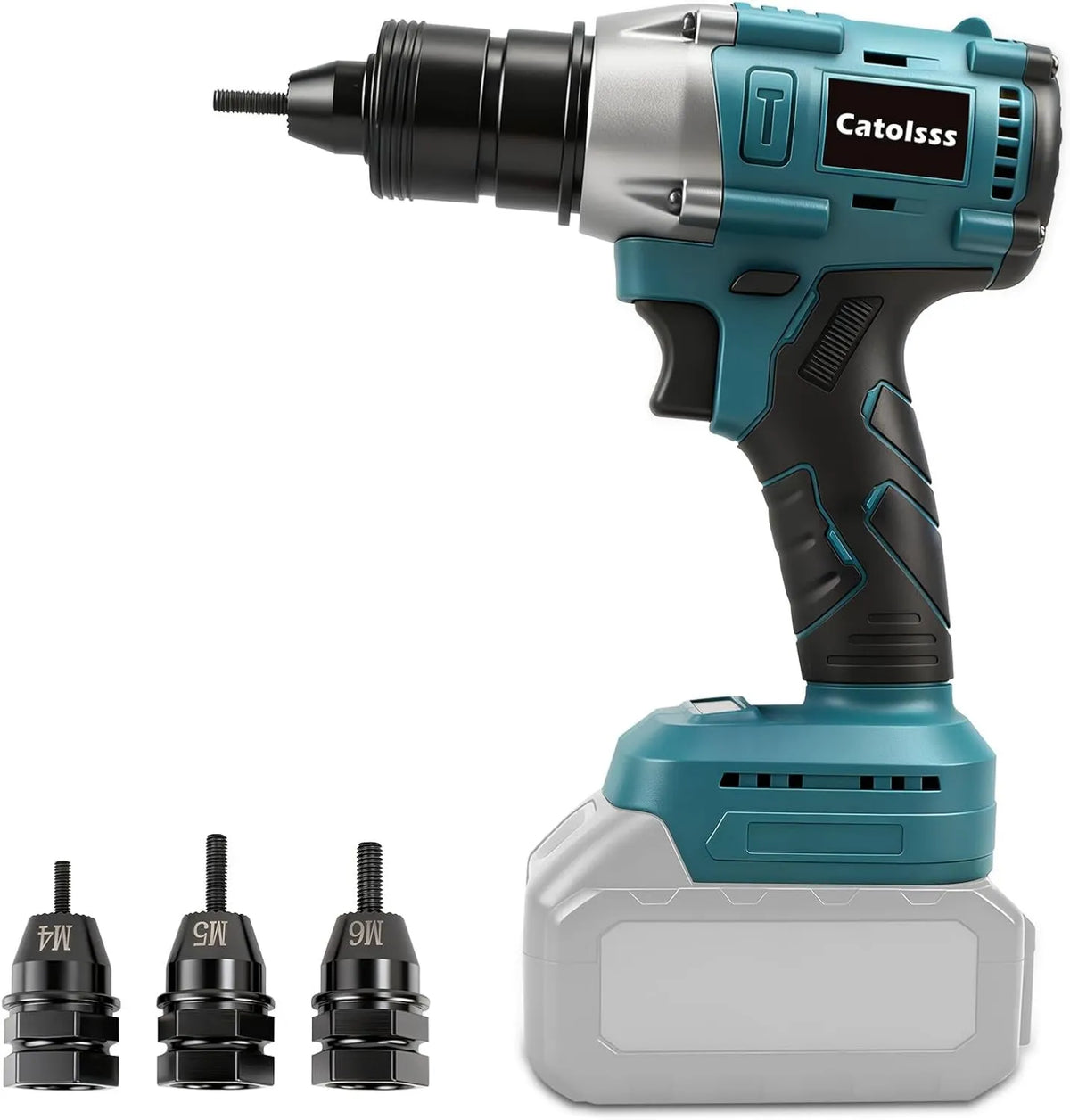 Catolsss, Makita M4 / 5 / 6 do nitów, narzędzia nitowania elektrycznego bez miotły z trzema trybami, do naprawy samochodów i naprawy DIY, Szczypce nitowania bez M4/5/6