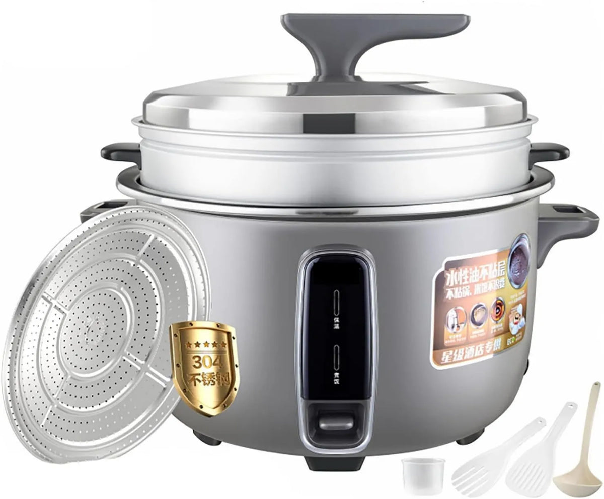 LuysmengEU ryżowar, Elektryczna kuchenka ryżowa, 30 l, 10 l, para, profesjonalne, restauracja, powłoka nieprzylepna