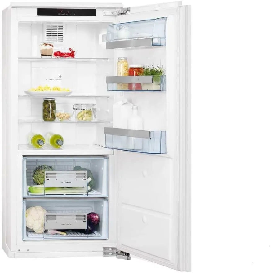 AEG lodówka, SKZ81200F0, 187 l, do zabudowy, białe, stałe drzwi