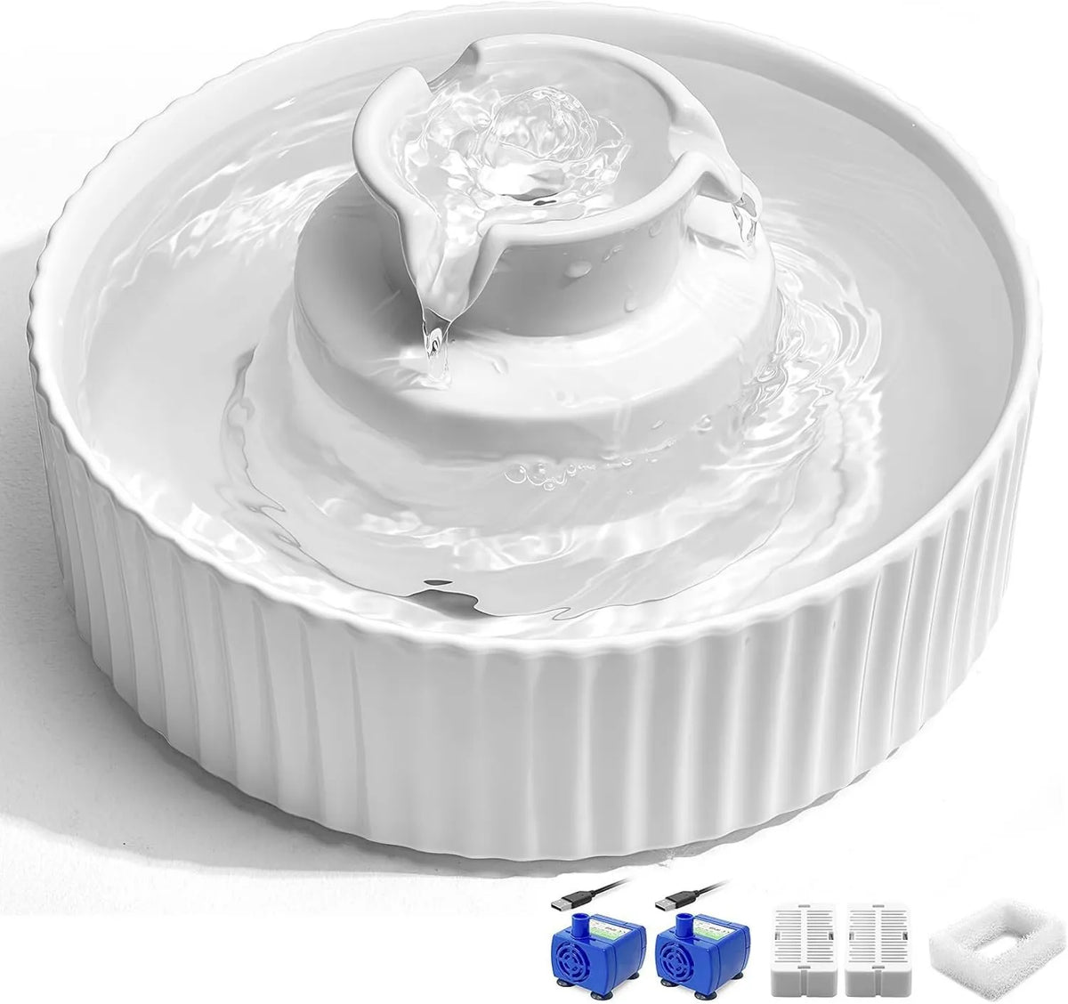 VinDox, Filtr, Pompa, 2, 1 l, biały, dla kota ceramicznego