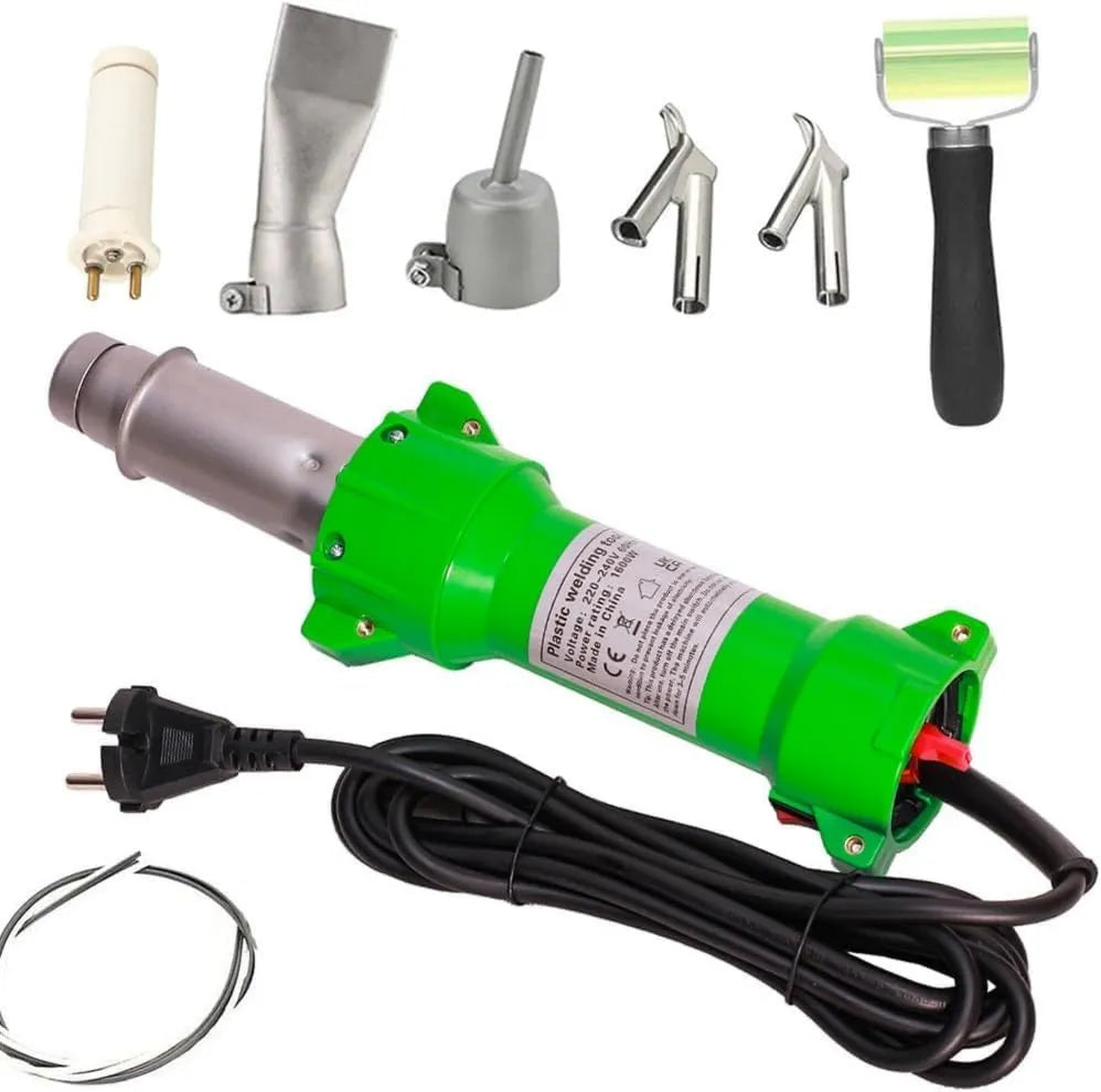 Seababyhouse, z oświetleniem LED, termospawalnik plastikowy pistolet spawalniczy gorący pistolet spawalniczy gorący, pistolet spawalniczy 1600 W