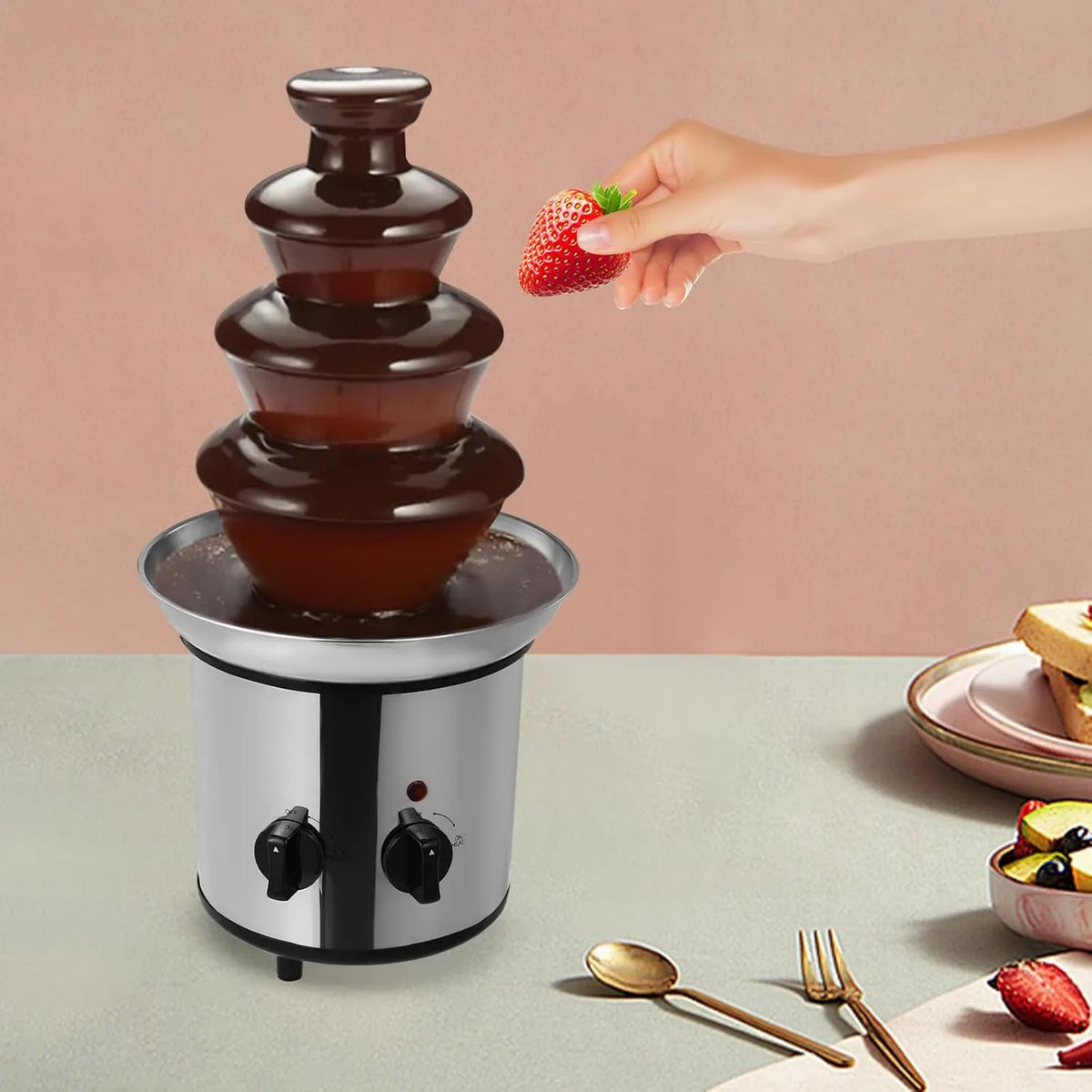 OBLLER, stopiona, 1, 8 l, 170 W, stal nierdzewna, do fondue czekoladowego
