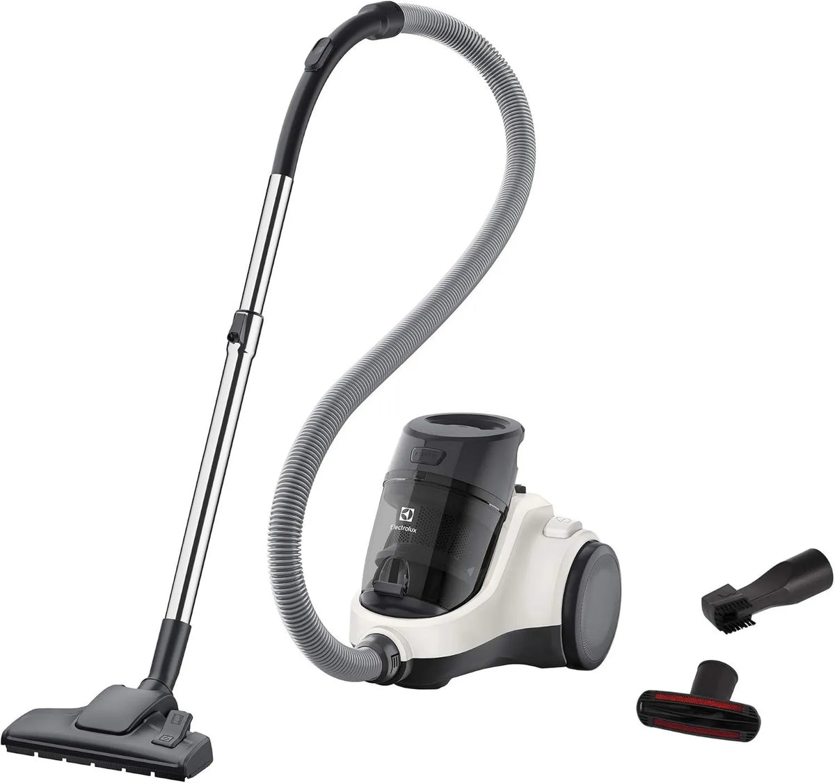 Electrolux EC41-2SW odkurzacz, 700 W, Odkurzacz Bezworkowy Ease C4, Regulacja mocy, W zestawie ssawka do tapicerki i szczelinowa, Wygodny uchwyt
