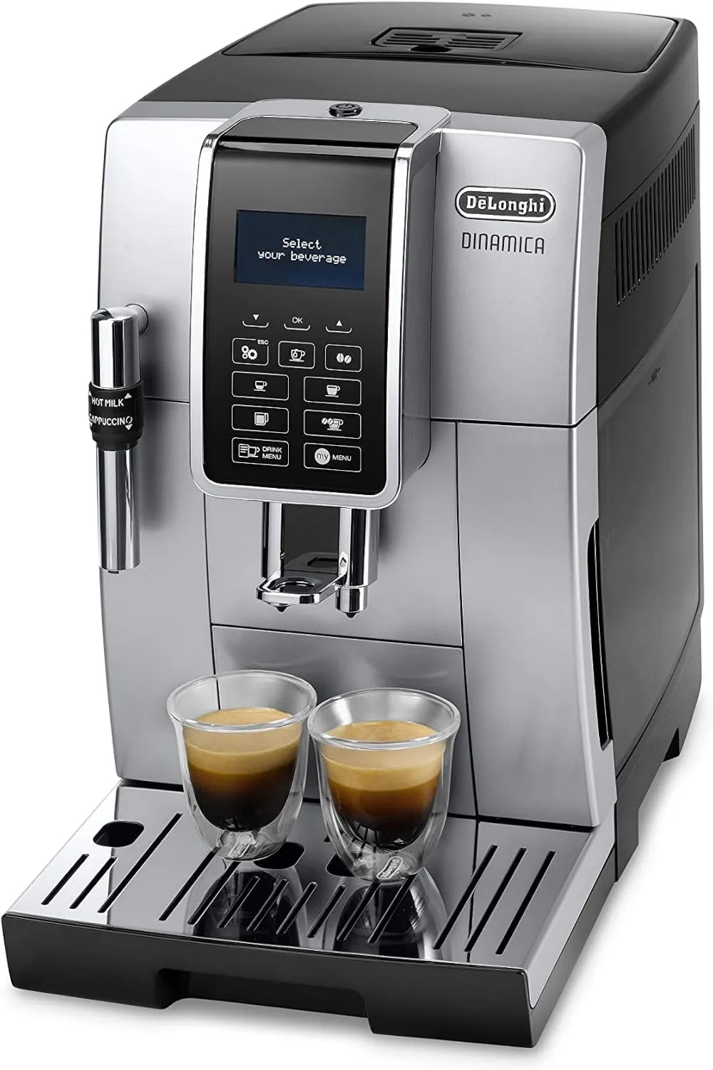 De'Longhi ekspres do kawy, 1450W, 2 filiżanek, De'Longhi Dinamica Ecam Ekspres do Kawy, 1450W 230V