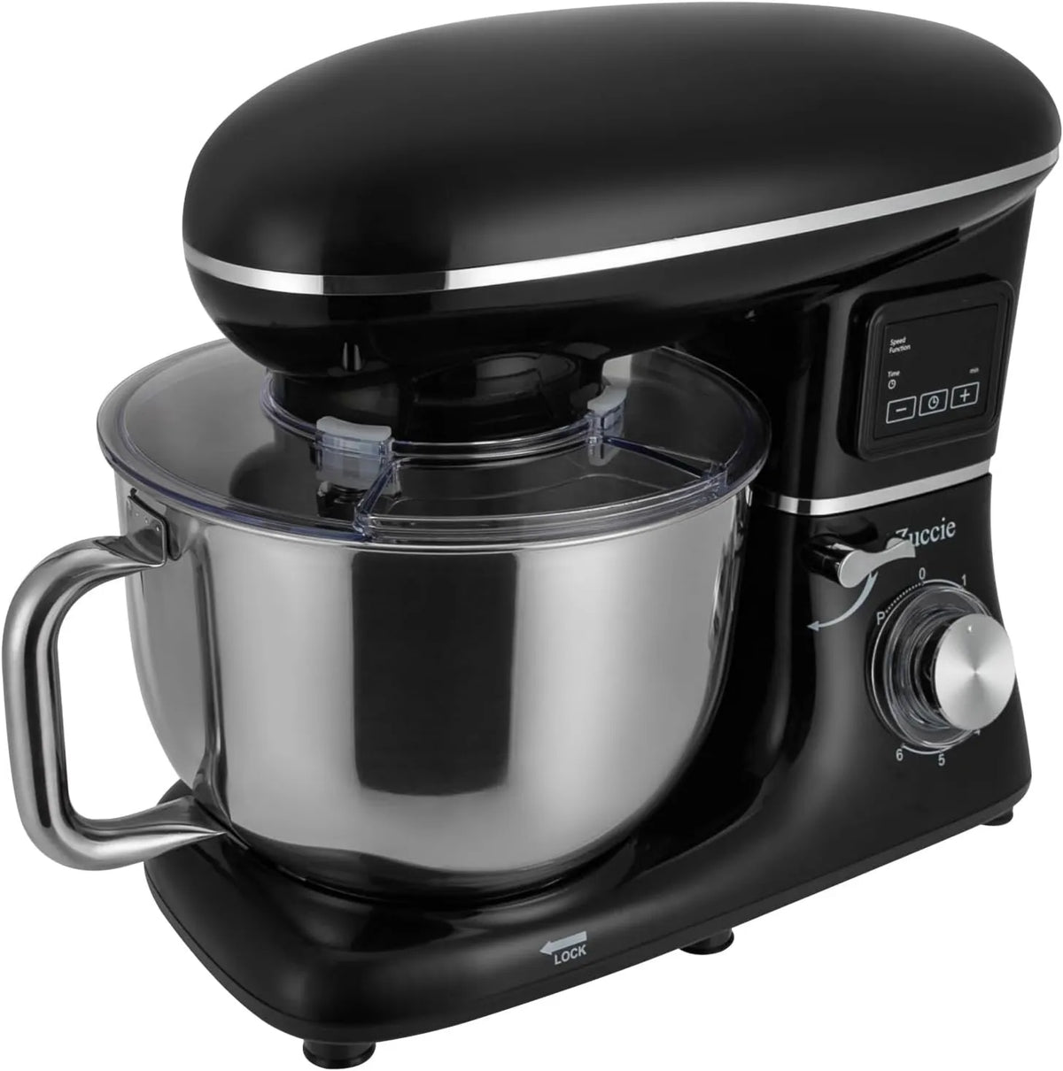 KAPIPALA mikser planetarny, Robot kuchenny, 1500 W, LCD, profesjonalny, 6 prędkości i 1 pulsu