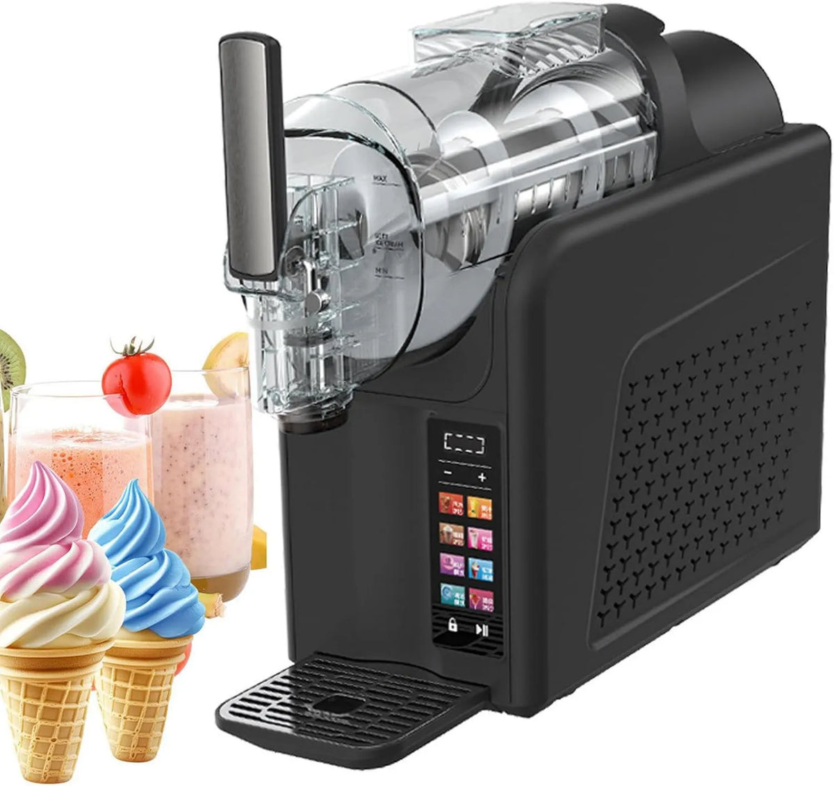 CGLYYDS, Maszyna Granita, 7 programów, dotyk, czarny, dla Granita