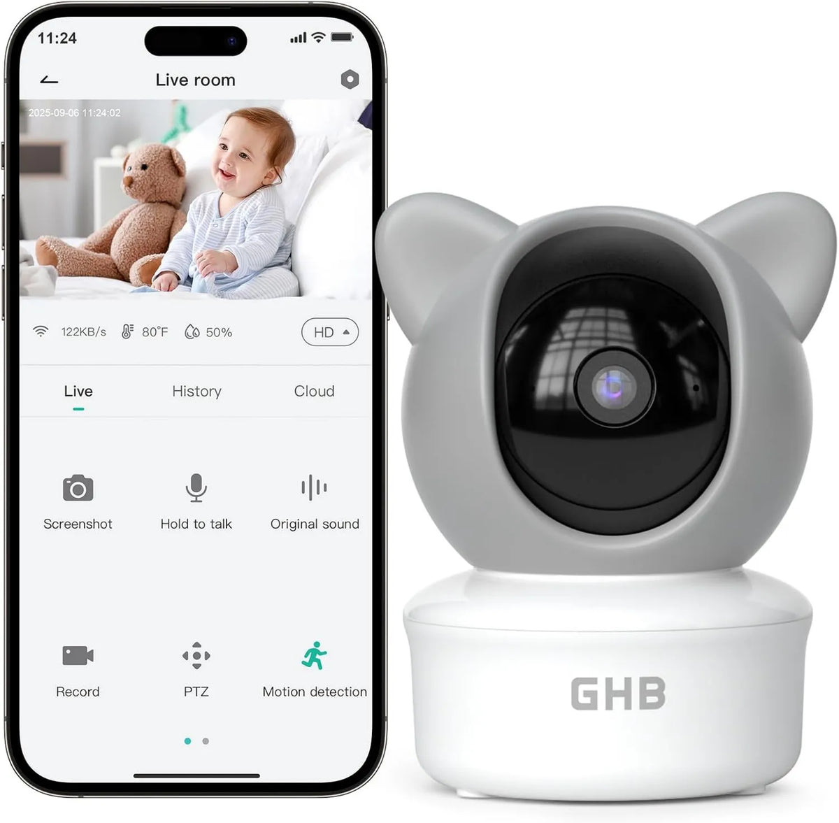 GHB, Aparat fotograficzny BABY6T, kamera nadzoru modelu dla dzieci