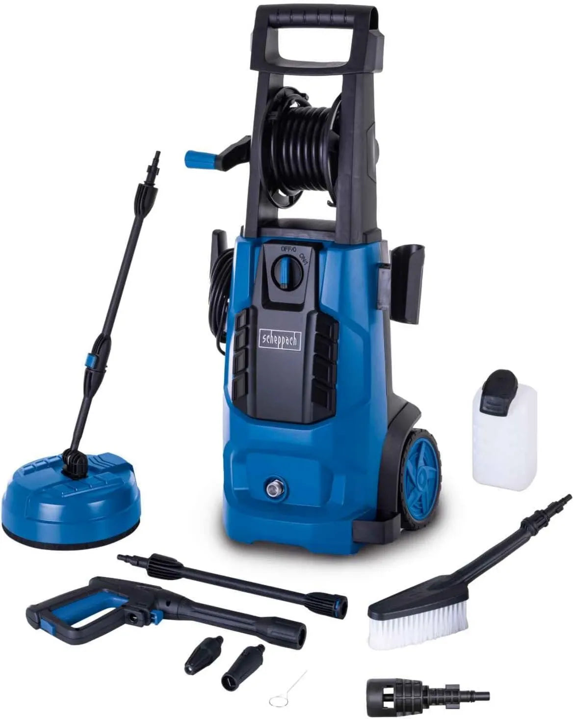 Scheppach, HCE2600x Wysokie ciśnienie czyszczące, 2400 W, duży zbiornik, 480 l / h natężenie przepływu