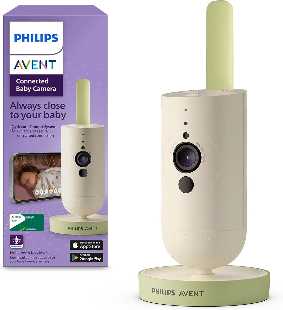 AVENT, Philips SCD643 / 26 Babyphone, Kamera, Monitor wideo dla dzieci, Aplikacja, Płyta IPS SCD643/26