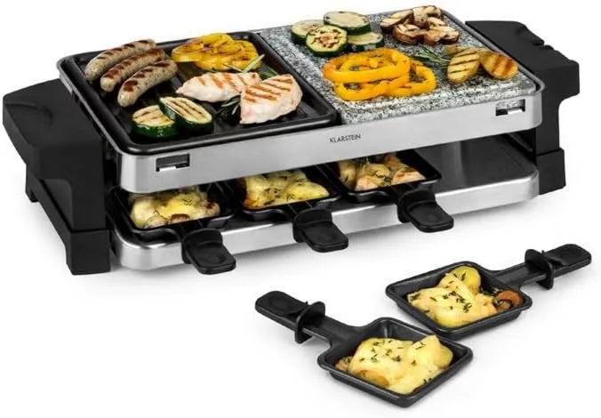 KLARSTEIN, Aparatura, 1500 W, grill, termostat, powłoka antyadhezyjna, aluminium, dla 8 osób