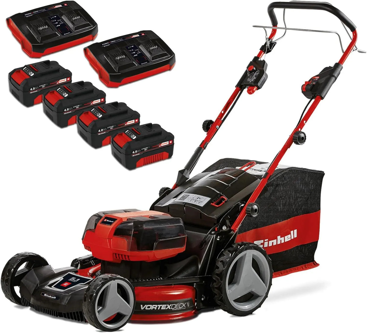 Einhell, CM 36 Silnik, 47 cm, 36 V, bezprzewodowy, profesjonalna Kosiarka do trawy bezprzewodowej GP- / 47 S HW Li moc X-Change 36 V