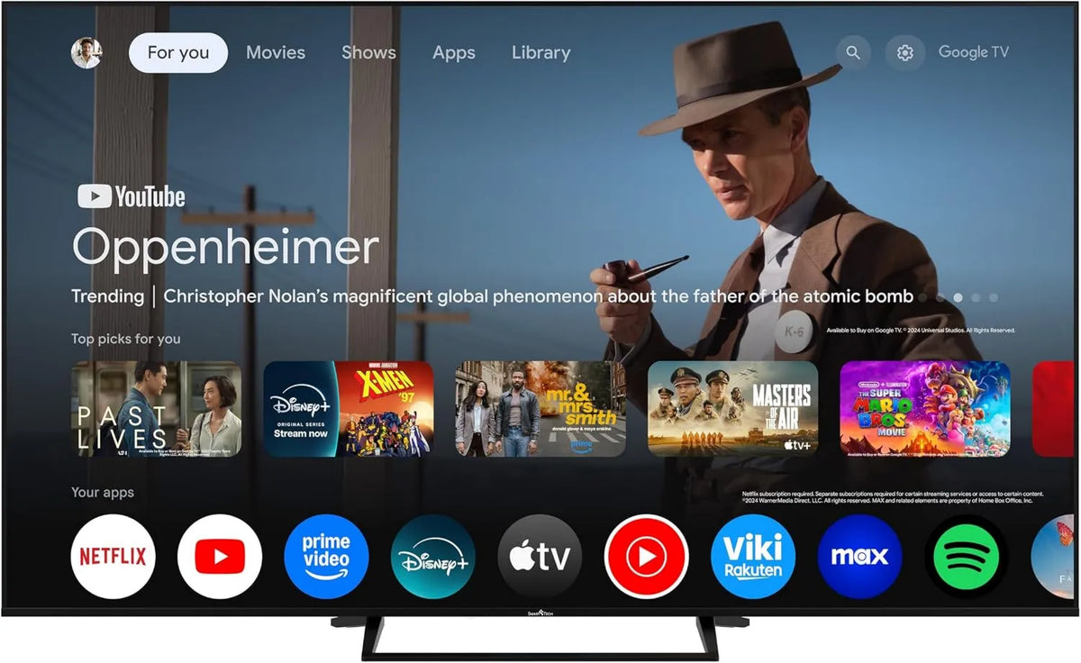 Smart Tech telewizor, Google 75QG06K 4xHDMI Smart TV, 189 cm, 4 HDMI, 2 USB, TV, 4K UHD, QLED, HDR, Dolby cyfrowy Plus, HDR10, 2xUSB, MEMC