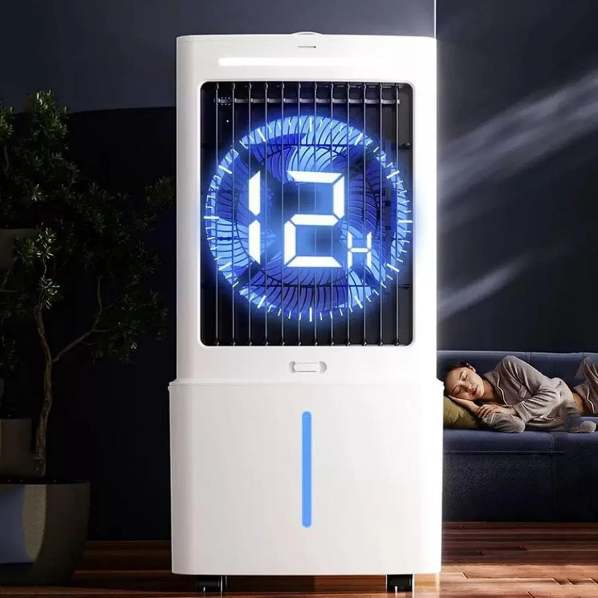 Generic klimatyzator przenośny, 12h, 25 l, 65 W, dotyk, zegar, 3 prędkości, panel dotykowy, 3 tryby